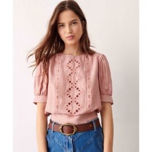 ba&sh bacary eyelet open back top